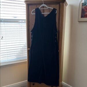 Navy Corduroy Jumper Dress by HSZ Studio